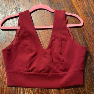 Maroon crop top